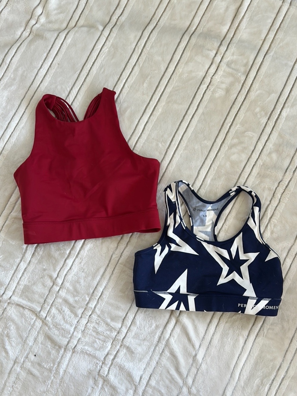 Carbon38/perfect moment Red Strappy Sports Bra